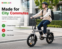 Thumbnail for KOOLUX X11S Folding Electric Bike 750W / 15.5mph – Dual Battery 48V Fat Tyre E-Bike