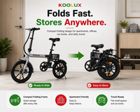 Thumbnail for KOOLUX X11S Folding Electric Bike 750W / 15.5mph – Dual Battery 48V Fat Tyre E-Bike