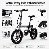 Thumbnail for KOOLUX X11S Folding Electric Bike 750W / 15.5mph – Dual Battery 48V Fat Tyre E-Bike