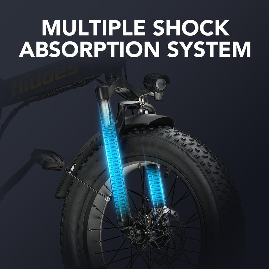 Hidoes F3 Pro Fat Tyre Electric Bike – 48V 13Ah Folding E-Bike with 65km Range