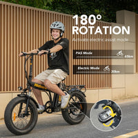 Thumbnail for Hidoes F3 Pro Fat Tyre Electric Bike – 48V 13Ah Folding E-Bike with 65km Range