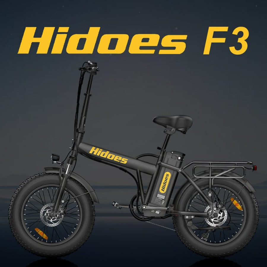 Hidoes F3 Pro Fat Tyre Electric Bike – 48V 13Ah Folding E-Bike with 65km Range