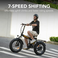 Thumbnail for Hidoes F3 Pro Fat Tyre Electric Bike – 48V 13Ah Folding E-Bike with 65km Range