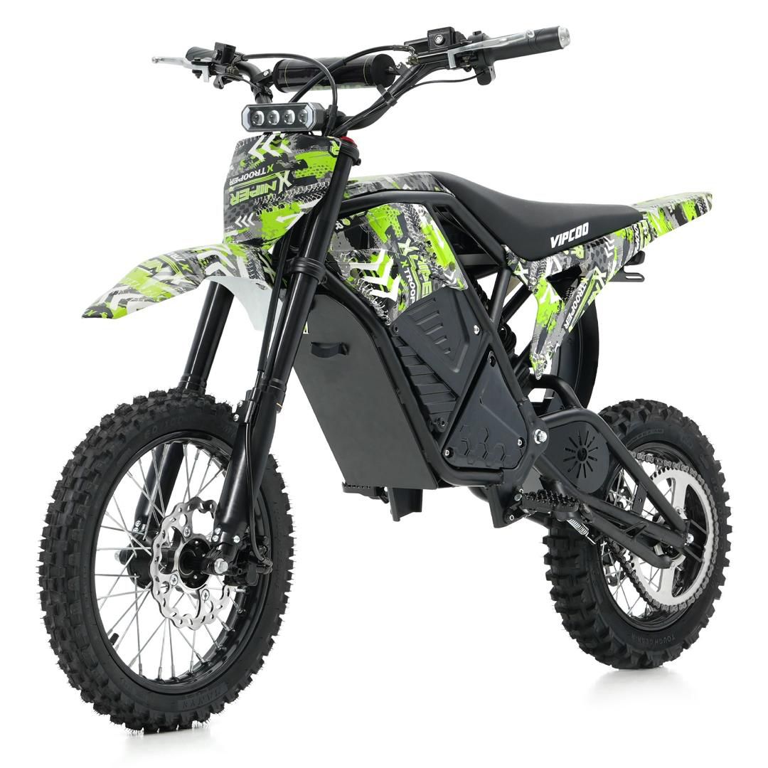 VIPCOO H3 Electric Dirt Bike 3500W – 48V 23Ah Off-Road E-Bike