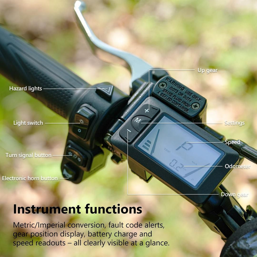 VIPCOO H3 Electric Dirt Bike 3500W – 48V 23Ah Off-Road E-Bike