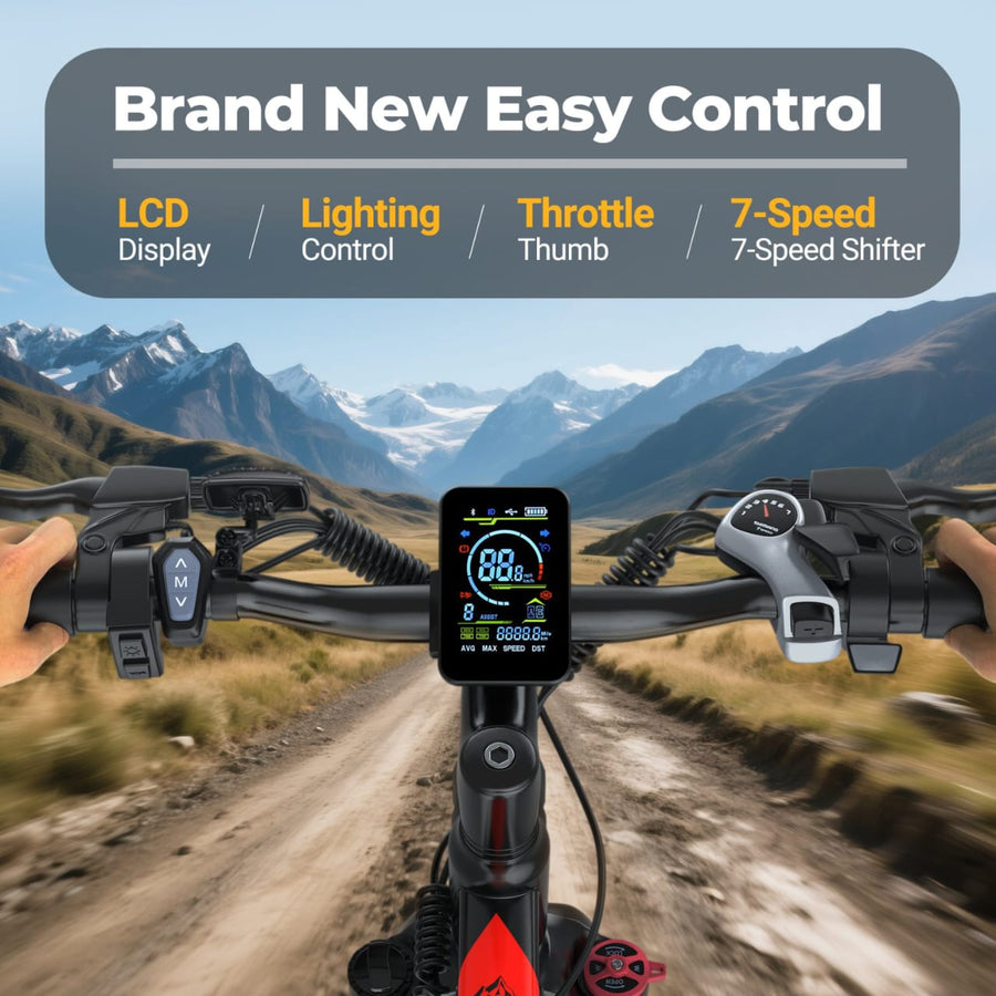Ladped BK900 Electric Mountain Bike 350W / 15.5mph – 26-Inch E-Bike