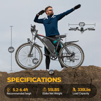 Thumbnail for Ladped BK900 Electric Mountain Bike 350W / 15.5mph – 26-Inch E-Bike