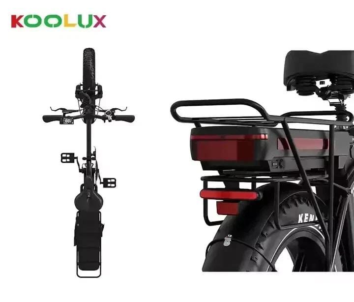 KOOLUX X11S Folding Electric Bike 750W / 15.5mph – Dual Battery 48V Fat Tyre E-Bike