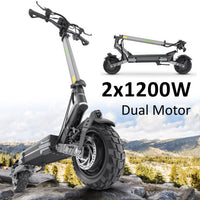Thumbnail for VIPCOO VS6 Pro Electric Scooter 250W / 15.5mph Dual Motor E-Scooter with NFC Lock