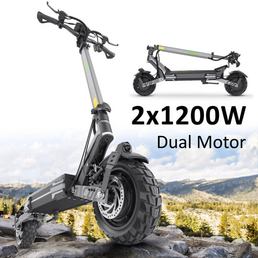 VIPCOO VS6 Pro Electric Scooter 250W / 15.5mph Dual Motor E-Scooter with NFC Lock